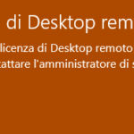 Problema di licenza di Desktop Remoto su Windows Server 2019